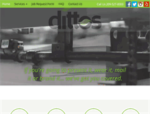 Tablet Screenshot of dittosprint.com